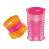 Ascutitoare dubla Keyroad Stretchy KR971263, 2 orificii, plastic, cu rezervor, pe blister, diverse culori - imagine 3