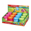 Ascutitoare dubla Keyroad Stretchy KR971263, 2 orificii, plastic, cu rezervor, pe blister, diverse culori - imagine 4