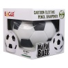 Ascutitoare electrica Eagle EG-5012, alimentare 4 baterii AA neincluse, 1 orificiu, 8mm, model minge fotbal, plastic, alb-negru - imagine 3
