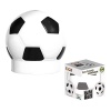 Ascutitoare electrica Eagle EG-5012, alimentare 4 baterii AA neincluse, 1 orificiu, 8mm, model minge fotbal, plastic, alb-negru - imagine 4