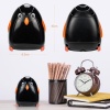 Ascutitoare electrica Eagle EG-5008, alimentare 4 baterii AA neincluse, 1 orificiu, 8mm, model pinguin, plastic, negru - imagine 2