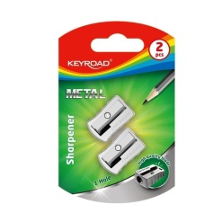 Ascutitoare simpla Keyroad KR971681, 1 orificiu, metal, blister 2 buc