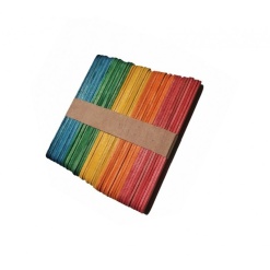 Alternative view of Accesorii creatie - lemn - betisoare, diverse culori, 1x11cm, set 50 buc, Colorarte
