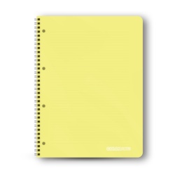 Alternative view of Caiet cu spirala metalica A4 Colorarte, 120 file, dictando, coperta plastic 350microni, 70g/mp, separatoare cu index