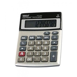 Alternative view of Calculator de birou Eagle TYCL1093RS, 12 digiti, alimentare baterie + solar, ecran inclinat