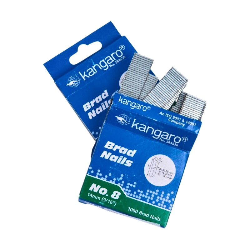 Capse Tacker Kangaro NO-8, nr.8, tip cui, pentru TACKER TS-2313A, set 1000 buc - imagine 2