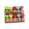 Accesorii creatie - lemn - carlig stelute, set 10 buc, Colorarte - imagine 2