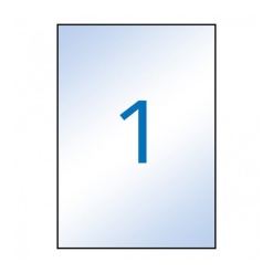 Alternative view of Etichete autocolante Agipa 10053, 1/A4, 210x297mm, permanente, colturi drepte, transparent, pentru inkjet, top 10 coli (10 et.)