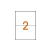 Etichete autocolante Agipa 101137/119016, 2/A4, 210x148.5mm, permanente, colturi drepte, alb, top 100 coli (200 etichete) - imagine 2