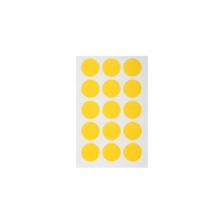 Alternative view of Etichete autocolante Agipa 111963, 15/A6, 19mm, permanente, rotund, galben, top 6 coli (90 etichete)