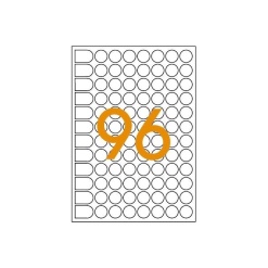 Alternative view of Etichete autocolante Agipa 114313, 96/A5, 15mm, permanente, rotund, rosu, top 10 coli (960 etichete)