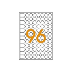 Alternative view of Etichete autocolante Agipa 114311, 96/A5, 15mm, permanente, rotund, verzi, top 10 coli (960 etichete)