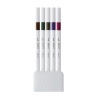 Fineliner UNI EMOTT PEM-SY, 0.4mm, NO.3, set 5 culori metalizate - imagine 2
