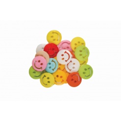 Accesorii creatie - nasturi zambareti plastic, 17mm, set 28 buc, Colorarte