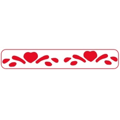 Perforator hobby - inima + ramuri, pentru margine, CNX, JF-829M / 2/3/8/9