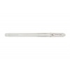 Pix cu gel Uni-ball Angelic UM-120AC, 0.7mm, cu capac, corp transparent, scris alb - imagine 2