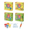 Plastilina Keyroad Dough KR972268, 4x65g, 5 sabloane, 1 sucitor, set 4 culori - imagine 4