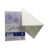Plic color pentru invitatie Colorarte Perla, verde menta perlat, 120g/mp, 120x180mm, set 25 buc - imagine 2