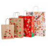 PUNGA HARTIE MANER RASUCIT 26 x 12 x 35 CM MARO GLOB CRACIUN PAPIROTI - imagine 2