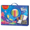 Set coloriaj Keyroad Ocean KR972879, 12x creioane colorate, 6x carioci, 10x coli A4, 36x stickere, 6x lipici, ascutitoare - imagine 6