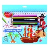 Set coloriaj Keyroad Pirati KR972520, 12x creioane colorate, carte colorat, stickere - imagine 2