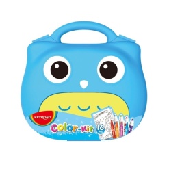 Alternative view of Gentuta coloriaj Keyroad Color-Kit KR971745, 6 carioci jumbo, 8 creioane cerate jumbo, 1 poster