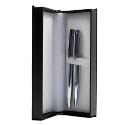 Alternative view of Set cadou stilou + pix Cresco Elegant E850055 E-01, corp metalic argintiu