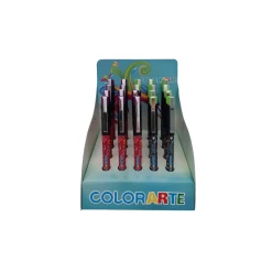 Alternative view of Stilou Colorarte 1034B, alimentare rezerve, corp plastic diverse culori, model fete