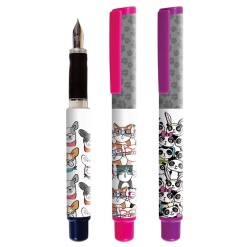 Alternative view of Stilou Cresco GoPen 202000-A, penita iridium, alimentare rezerve, corp plastic diverse culori, model animale