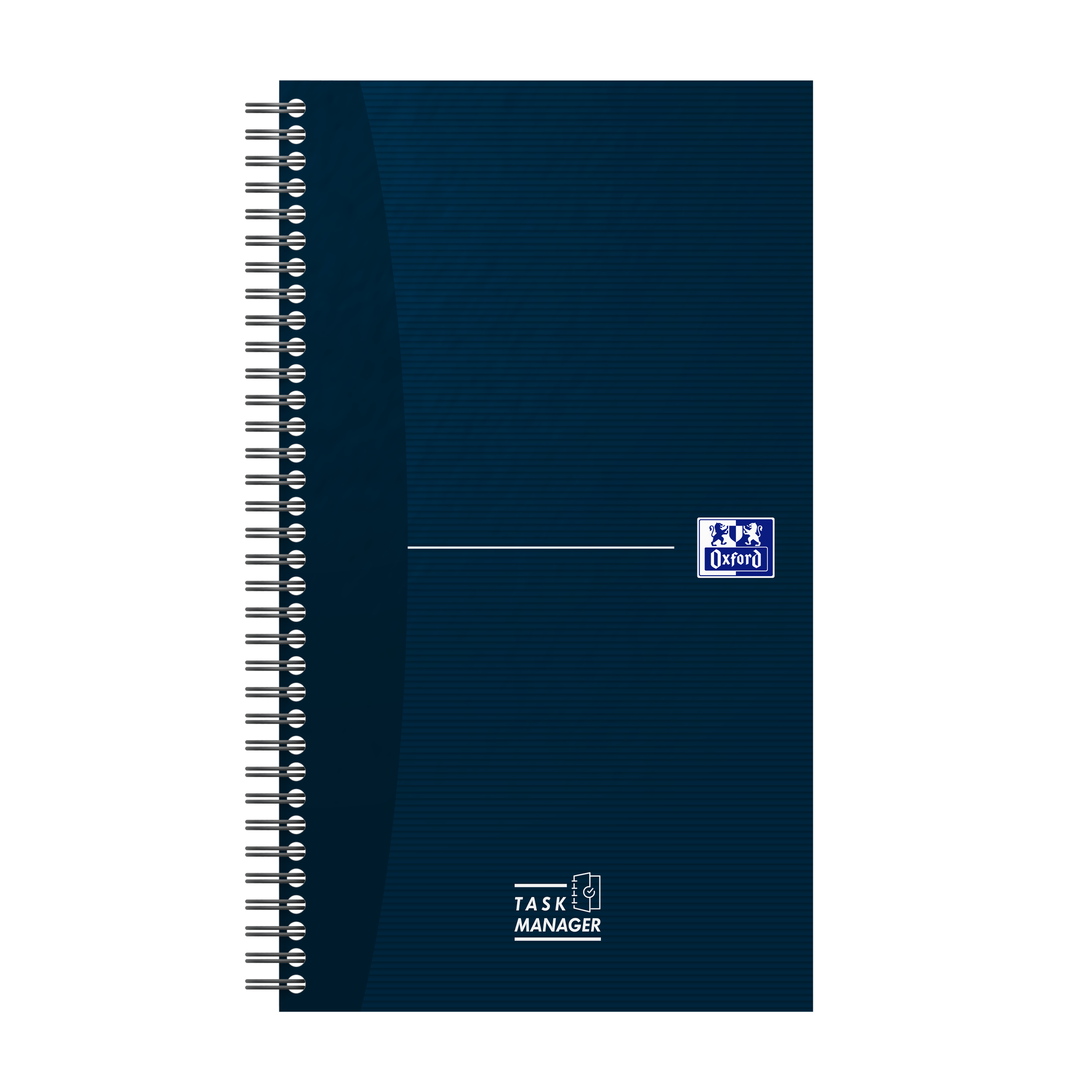 TASK MANAGER OXFORD ZILNIC 14.1X24.5CM 115F SPIRA SCRIBZEE ECOLABEL DICTANDO ALBASTRU INCHIS