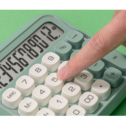 Alternative view of CALCULATOR 12 DIG RETRO M36 VERDE DELI