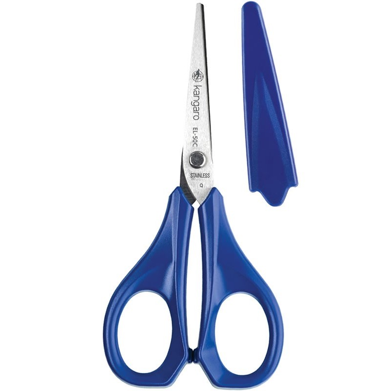 Foarfeca Kangaro Elegance EL-50C/Y, 12.8cm, lama inox, blister - imagine 2