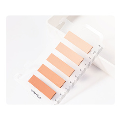 Alternative view of INDEX ADEZIV PLASTIC 12*44MM 5 CULORI GALBEN 20 FILE RIGLA NUSIGN DELI