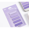 INDEX ADEZIV PLASTIC 12*44MM 5 CULORI ROZ 20 FILE RIGLA NUSIGN DELI - imagine 5