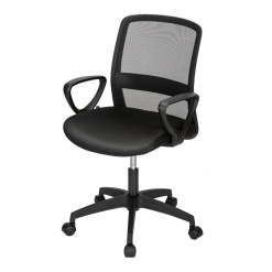 SCAUN BIROU SPATAR MESH, SIST ROTI ABS 4507 NEGRU DELI