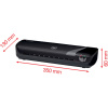 SET CRAFT GBC 4 IN 1 NEGRU,LAMINATOR A4 INSPIRE+, TRIMMER, ROUNDER, FOLII LAMINARE A4 - imagine 3