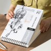 SKETCH BOOK A4 60 FILE 160G PORTRET DMAST BY PEBEO - imagine 5