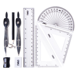 Alternative view of TRUSA GEOMETRIE 9 PIESE CUTIE METALICA DELI