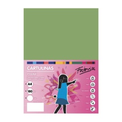 Carton colorat A4 Fabrisa 15514, 180g/mp, verde pastel, top 250 coli