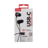 CASTI AUDIO CU FIR SI MICROFON SQUARE USB-C NEGRE MAXELL - imagine 3