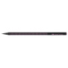 CREION GRAFIT B GRIP SPARKLE LEMN NEGRU MIDNIGHT ROSE FABER-CASTELL - imagine 2