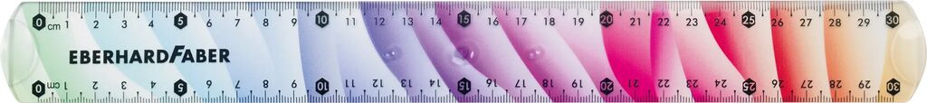 RIGLA 30CM FLEXIBILA RAINBOW EBERHARD FABER - imagine 2