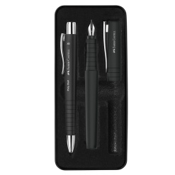 SET STILOU B + PIX XB POLY NEGRU FABER-CASTELL