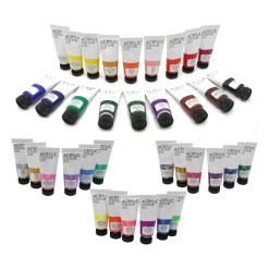 Alternative view of Culori acrilice Magi-Wap Art Rangers, 36 culori x 22ml, culori de baza, culori pastel, metalice, cu sclipici, FEA3622T-2