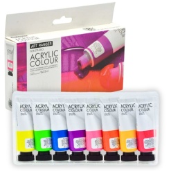 Culori acrilice Magi-Wap Art Rangers, 8 culori x 22ml, culori neon, FEA0822T-N