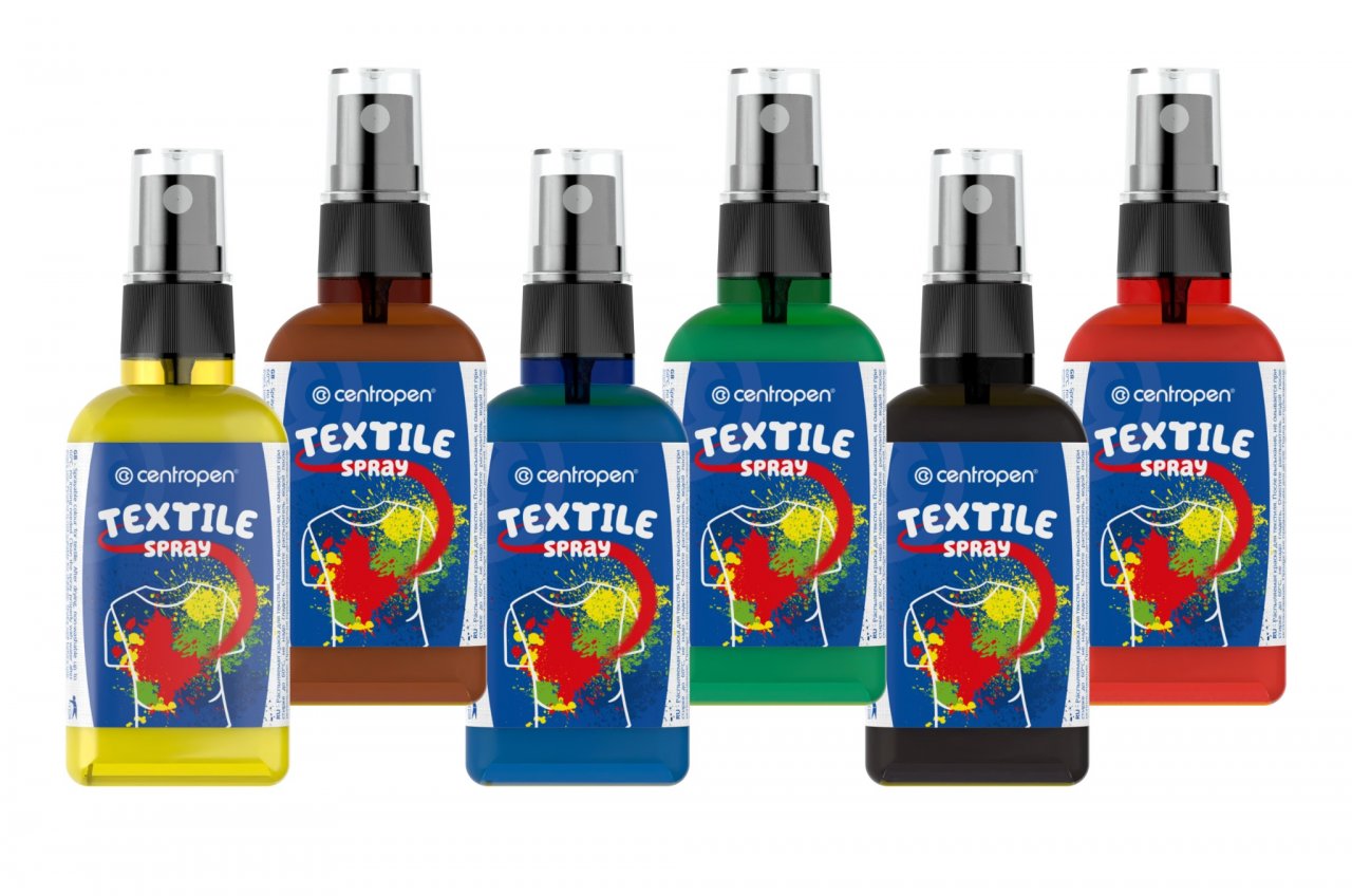SPRAY TEXTIL 110ML ROSU CENTROPEN - imagine 2
