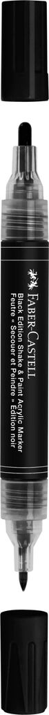 MARKER ACRILIC SHAKE&PAINT NEGRU FABER-CASTELL - imagine 3