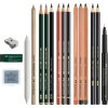 SET ARTA DISCOVERY DESEN USCAT 17 PIESE FABER-CASTELL - imagine 4