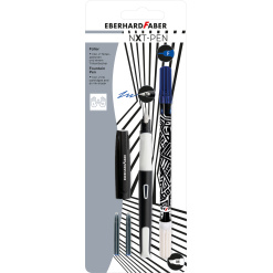 BLISTER STILOU SCOLAR NXT ALB-NEGRU + 2 CARTUSE CERNEALA + PIC EBERHARD FABER