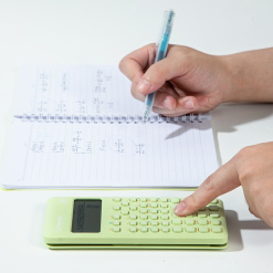Alternative view of CALCULATOR STIINTIFIC 12DIG 240F VERNIL LONGREEN PLASTIC RECICLAT DELI